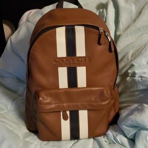 Coach leather bakcpack
